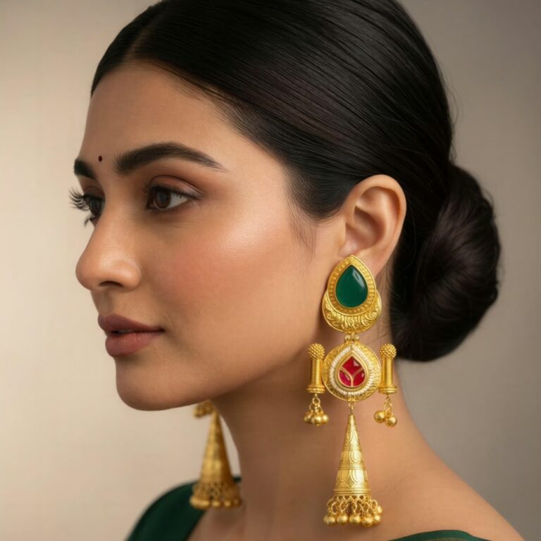 Zehra Kashmiri Jhumka Earrings
