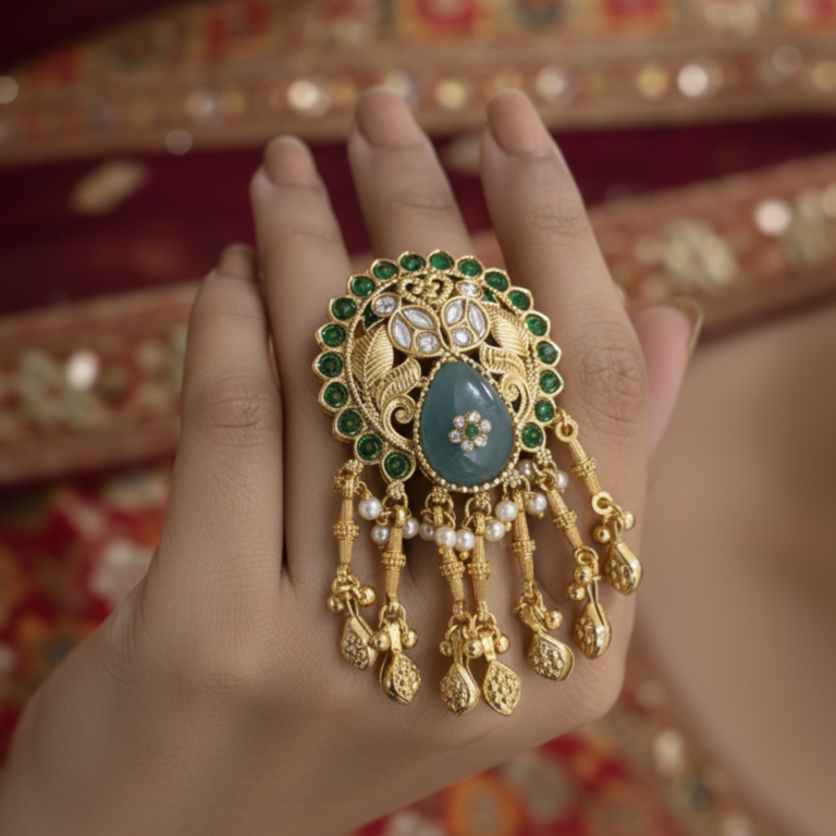 Aanokhi adjustable Kashmiri bridal ring
