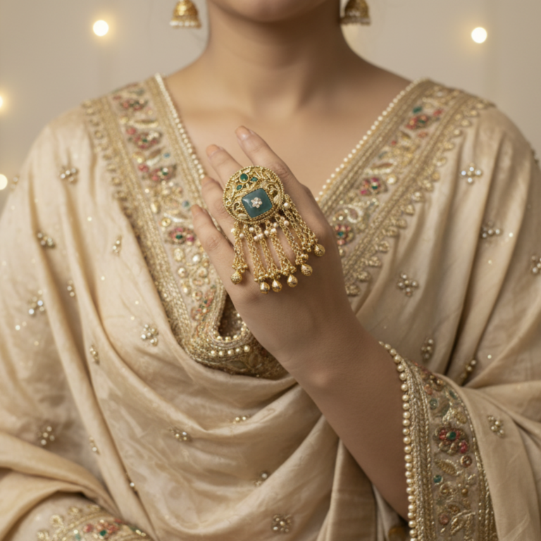 Aanokhi premium Kashmiri adjustable ring