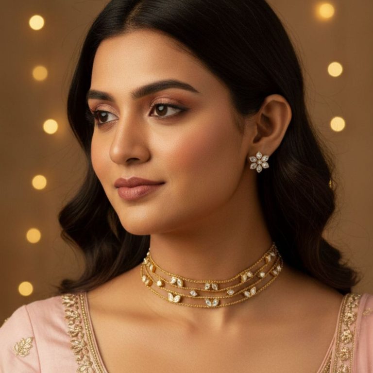 Noorline Kundan Choker Set for Women